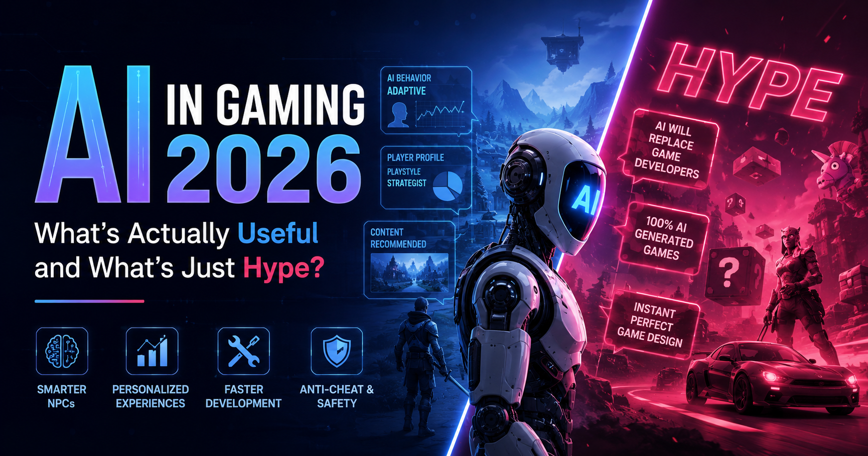 AI in Gaming 2026: What's Actually Useful — and What's Just Hype