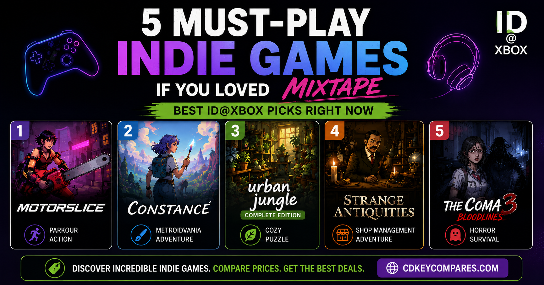 5 Must-Play Indie Games If You Loved Mixtape — Best ID@Xbox Picks Right Now