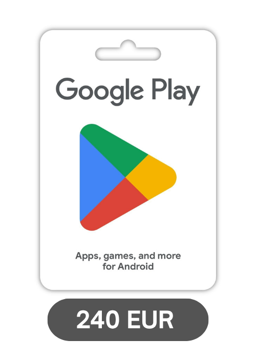 Google Play Gift Card - 240 EUR Redeemable in France
