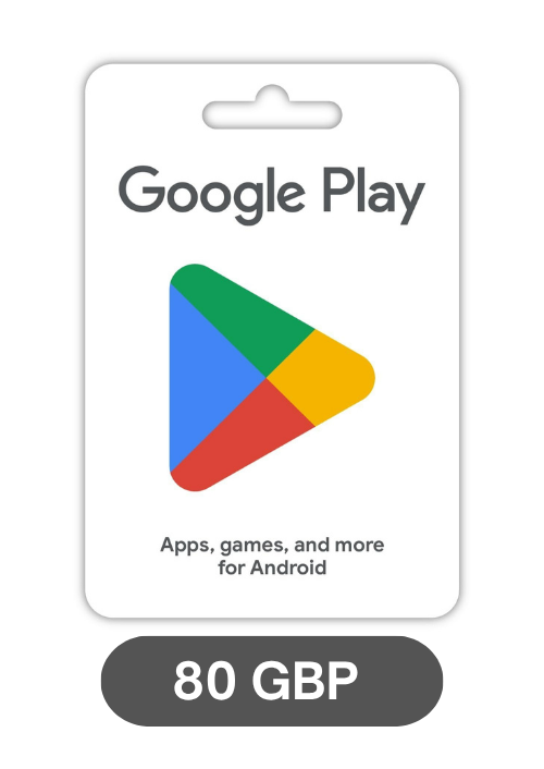 Google Play Gift Card - 80 GBP Redeemable in United Kingdom